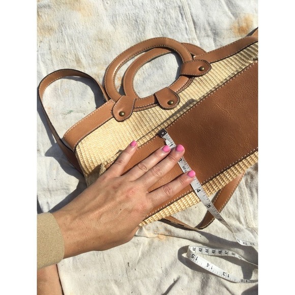 Fossil Tan and Brown Embroidered Tote Bag - Picture 14 of 14